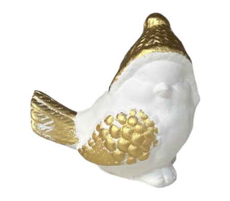 Figurka betonowa ptaszek w czapce