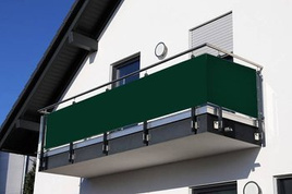 Mata osłona balkonowa zielona PVC 0,9x5m