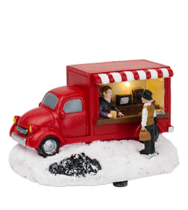 Dekoracja ceramiczna mini food truck
