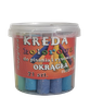 Kreda kolorowa okrągła kubek 21szt