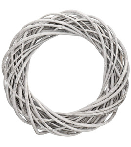 Wianek wiklinowy okrągły szary 45 cm