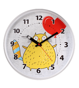 Zegar dziecięcy z kotkiem 30cm