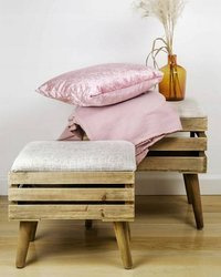 Pufa siedzisko skrzynia podnóżek