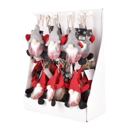 Mix świątecznych zawieszek gnomy 15x10