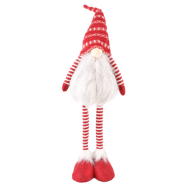 Dekoracja świąteczna czerwony gnom LED 73 cm