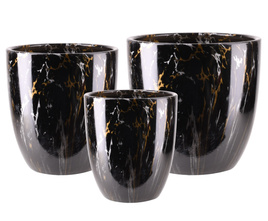 Zestaw Osłonek AXIM złoto czarna marmur