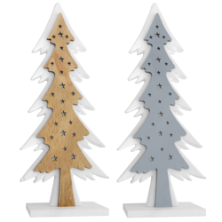 CHOINKA DREWNIANA 12,5x28 CM DEKORACJA ŚWIĄTECZNA
