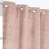Zasłona AGATE na przelotkach 135 x 260 cm różowa