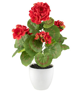 Pelargonia sztuczna czerwona 34 cm