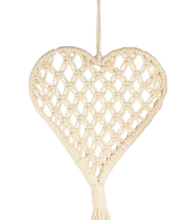 Zawieszka materiałowa serce mała