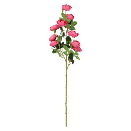 Sztuczny bukiet pełnik 67 cm ciemny różowy