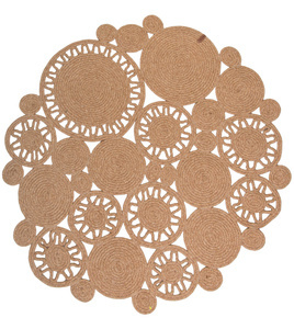 Dywan okrągły ZOJA beżowy 100 cm