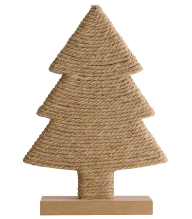 Choinka powleczona sznurkiem jutowym 20x5x29 cm
