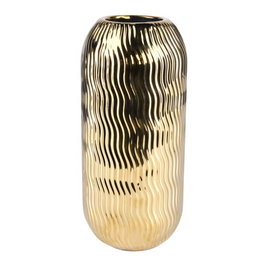 Wazon ceramiczny złoty LOBO
