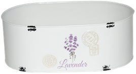 Osłonka Lawenda owalna metalowa 27 cm
