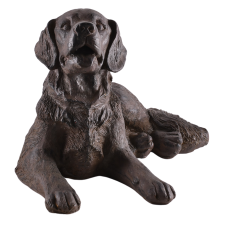 Dekoracja ogrodowa pies retriever