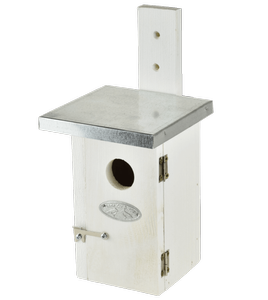 Domek dla ptaków biały