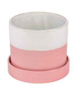 Osłonka ceramiczna INGER z podstawką różowa M