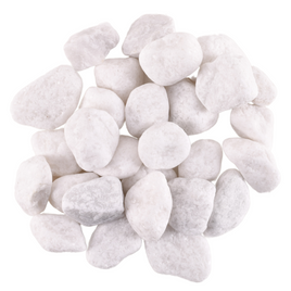 Kamienie dekoracyjne marmurowe białe 2-4cm 900gr