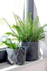 Doniczka worek dekoracyjny na rośliny ciemny 15cm