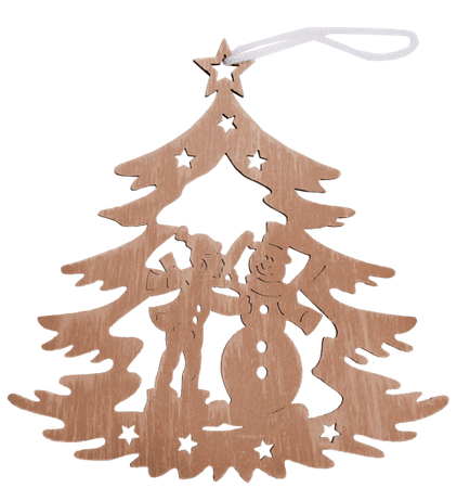 Komplet 3 zawieszek bożonarodzeniowych - choinka