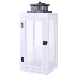 Drewniana Latarnia biała S