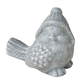 Figurka betonowa ptaszek w czapce