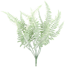Sztuczny bukiet paproci 35 cm szara zieleń