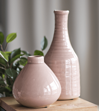 Wazon ceramiczny bańka róż 12cm