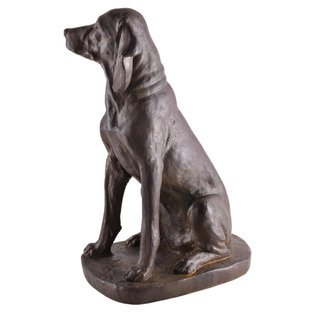 Dekoracja ogrodowa pies spaniel siedzący
