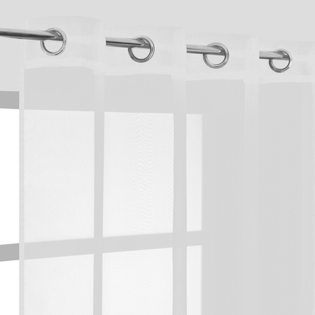 Firana MUST na przelotkach 140 x 260 cm biała