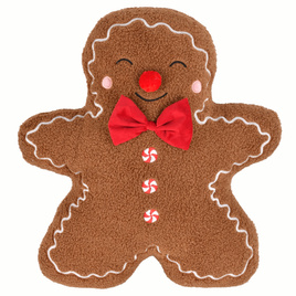 Poduszka świąteczna dekoracyjna brązowy pierniczek