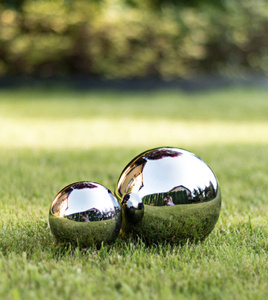 Kula dekoracyjna srebrna M