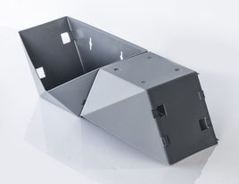 Doniczka modułowa wertykalna na ścianę szara