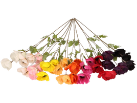 Sztuczna gałązka mak 70 cm