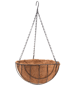 Kosz wiszący na kwiaty mata kokosowa 25cm