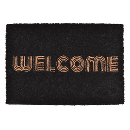 Wycieraczka kokosowa z nadrukiem WELCOME CZARNA