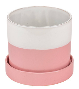 Osłonka ceramiczna INGER z podstawką różowa L