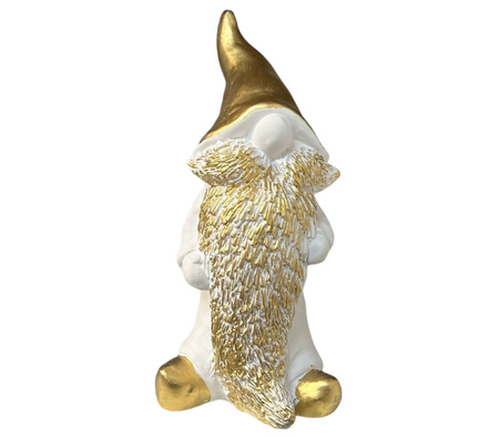 Figurka betonowa gnom z długa brodą