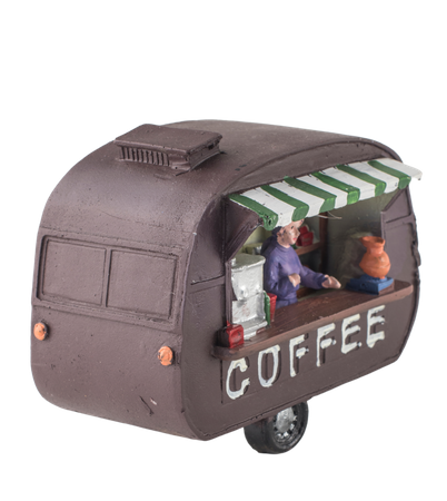 Dekoracja ceramiczna mini stacja z kawą