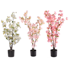 Drzewo kwitnącej brzoskwini sztuczne 80 cm