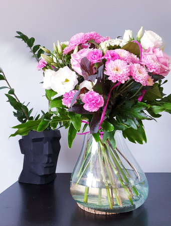 Ręcznie lane szkło na drewno 21-25  cm