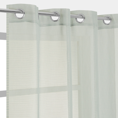 Firana CILIAN na przelotkach 140 x 260 cm zielona