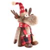 Dekoracja świąteczna renifer z czerwonym szalikiem 40 cm