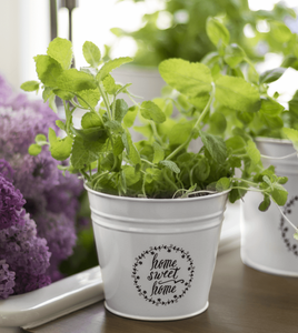 Osłonka Sweet Home okrągła metalowa 16 cm