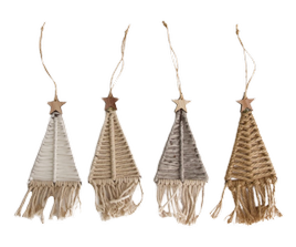 Zawieszka materiałowa choinka mix