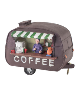 Dekoracja ceramiczna mini stacja z kawą