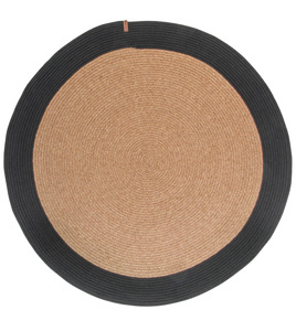 Dywan okrągły NATURAL czarny 100 cm
