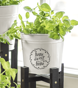 Osłonka Sweet Home okragła metalowa 21 cm