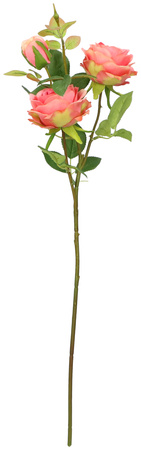 Sztuczna gałązka róża 67 cm czerwona